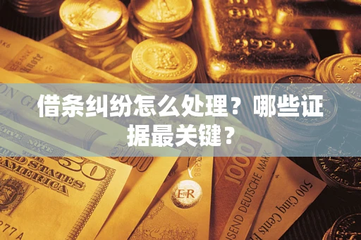 北京借条纠纷怎么处理？哪些证据最关键？