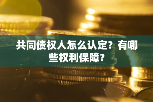 北京共同债权人怎么认定？有哪些权利保障？