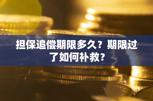 北京担保追偿期限多久？期限过了如何补救？