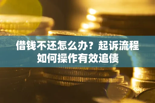 北京借钱不还怎么办？起诉流程如何操作有效追债